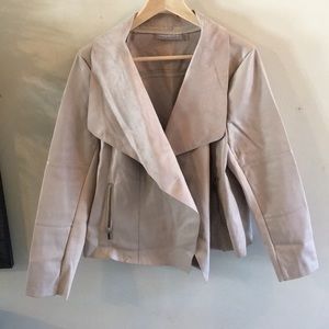 Bagatelle taupe tan suede like jacket women’s 1x